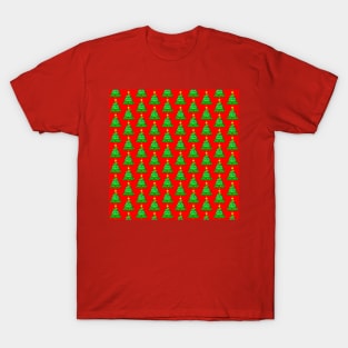 Christmas Tree Pattern T-Shirt